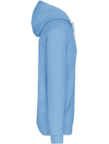 K 446 Kontrastní mikina s kapucí model 22509404 sky blue/white - Kariban K 446 Kontrastní mikina s kapucí model 22509404 sky blue/white - Kariban