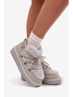 Nízké sněhule na platformě s  světle šedé model 21714124 - D.Franklin