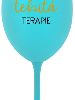 Daddy's Liquid Therapy - tyrkysový pohár na víno 350 ml