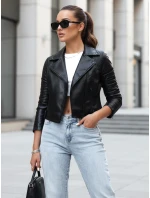 Dámská kožená bunda ramones black Dstreet model 21973170 - FashionStreet