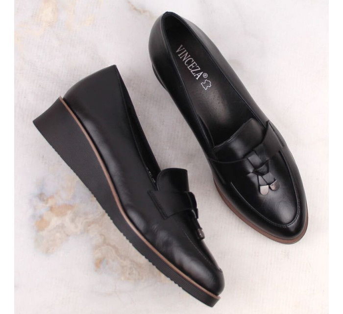 Vinceza W JAN263A čierne topánky na platforme