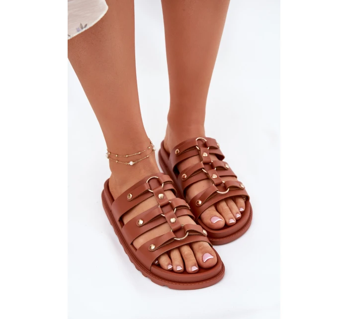 Klapki Damskie Z Paskami Camel Pasiriela Klapki Damskie Z Paskami Camel Pasiriela