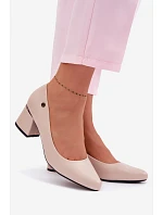 Lodičky na podpätku Vinceza Beige Lodičky na podpätku Vinceza Beige