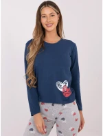 Piżama DU PI FP model 21800527 ciemny niebieski - FPrice