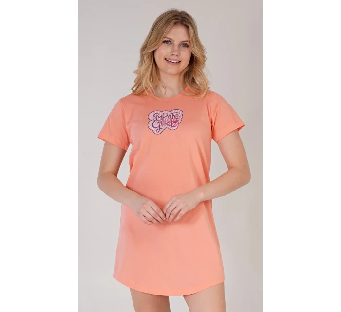 Dámská noční košile s krátkým rukávem Super model 18625831 - Vienetta Dámská noční košile s krátkým rukávem Super model 18625831 - Vienetta