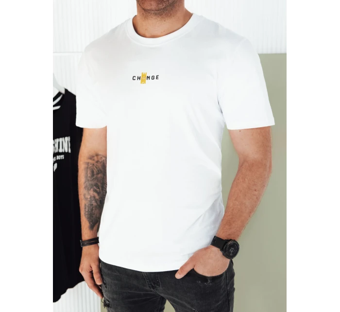 Pánské bílé tričko s potiskem Dstreet model 21974956 - FashionStreet Pánské bílé tričko s potiskem Dstreet model 21974956 - FashionStreet