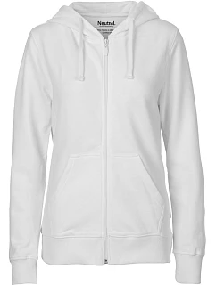 Neutral O 83301 Dámska mikina s kapucňou z bio bavlny 77.8331 biela