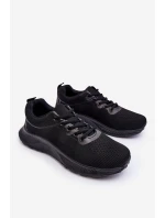 Klasyczne Męskie Sportowe Buty Sznurowane Czarne Jasper