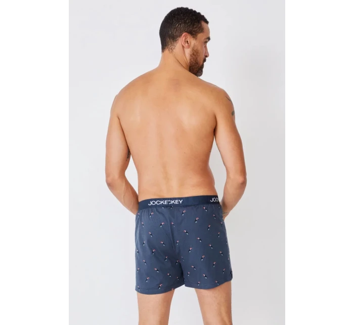 Pánske šortky 2Pack 305500 B90 tm. modrá s potlačou - Jockey Pánske šortky 2Pack 305500 B90 tm. modrá s potlačou - Jockey
