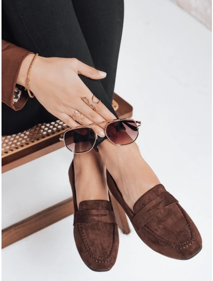 Dámské semišové hnědé mokasíny Dstreet model 21993229 - FashionStreet Dámské semišové hnědé mokasíny Dstreet model 21993229 - FashionStreet