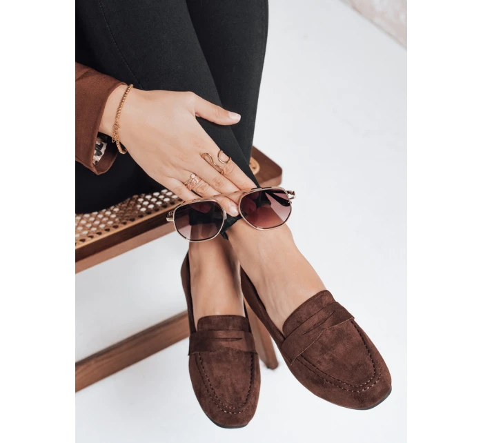 Dámské semišové hnědé mokasíny Dstreet model 21993229 - FashionStreet Dámské semišové hnědé mokasíny Dstreet model 21993229 - FashionStreet