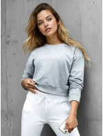 FashionStreet dámska klasická svetlosivá mikina BY1525