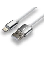 Napájací kábel everActive CBS-1IW (USB - Lightning ; 1 m; farba biela)