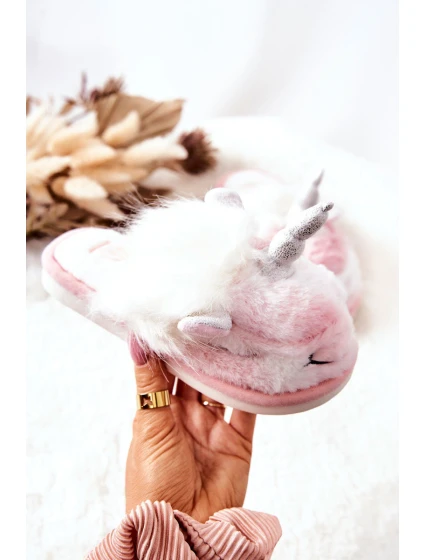 pantofle Bílé a růžové model 21570568 - Boto