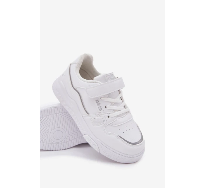 Dětské tenisky na suchý zip Big Star model 21706408 Bílé - Big Star Shoes