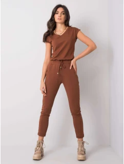 Tepláky RV DR 3589.07X tmavo hnedá