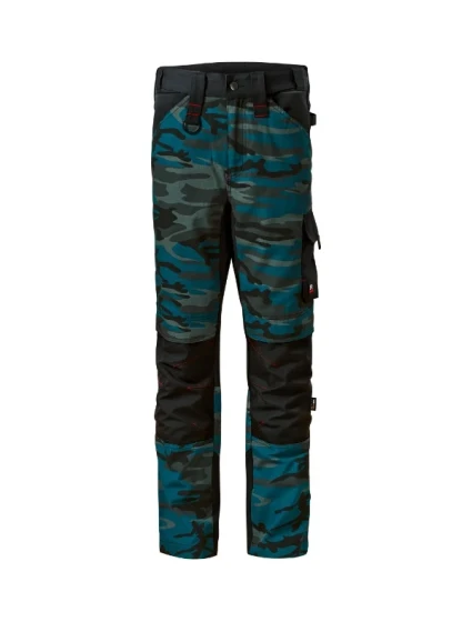 Vertex Camo pracovní kalhoty pánské camouflage petrol