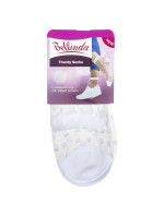 Módne silonkové ponožky s bodkami TRENDY SOCKS - Bellinda - biela