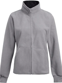 Dámská dvojitá fleecová bunda 40. light grey/black model 22517697 - Promodoro