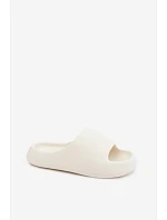 Dámske penové papuče Poppelle light beige