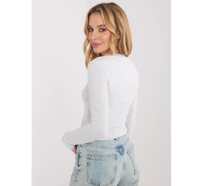 Bluzka WT BZ model 21875342 jasny szary - FPrice Bluzka WT BZ model 21875342 jasny szary - FPrice