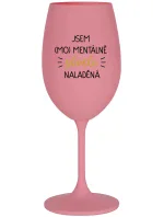 JSEM   růžová sklenice na víno 350 ml model 20794868 - Giftela