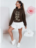Dámska nadrozmerná mikina LOVEWILL hnedá FashionStreet BY1470
