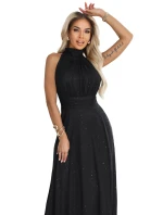 dlouhé šaty s  a střihem černé model 21750867 - numoco basic