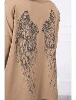 Mikina s potlačou ťavích krídel Mikina s potlačou ťavích krídel