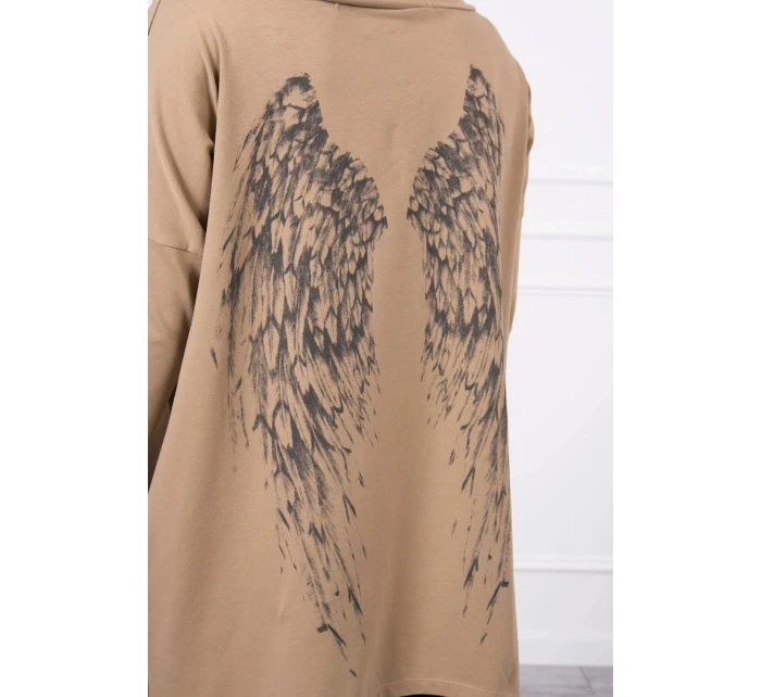 Mikina s potlačou ťavích krídel Mikina s potlačou ťavích krídel