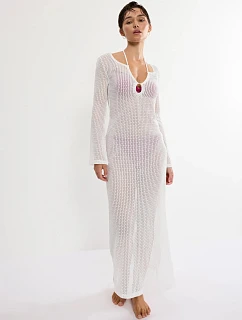 BEACH MYWEAR - Háčkované maxi šaty so šnurovaním a zlatými korálkami Triumph