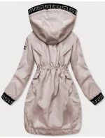 Tenká béžová dámská bunda s ozdobnou lemovkou model 18340725 - S'WEST