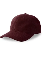 6 panelová manšestrová kšiltovka burgundy model 22478959 - Atlantis Headwear 6 panelová manšestrová kšiltovka burgundy model 22478959 - Atlantis Headwear