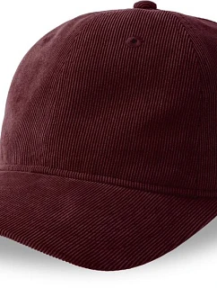 6 panelová manšestrová kšiltovka burgundy model 22478959 - Atlantis Headwear