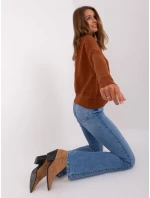 Sweter AT SW model 18895614 brązowy - FPrice Sweter AT SW model 18895614 brązowy - FPrice