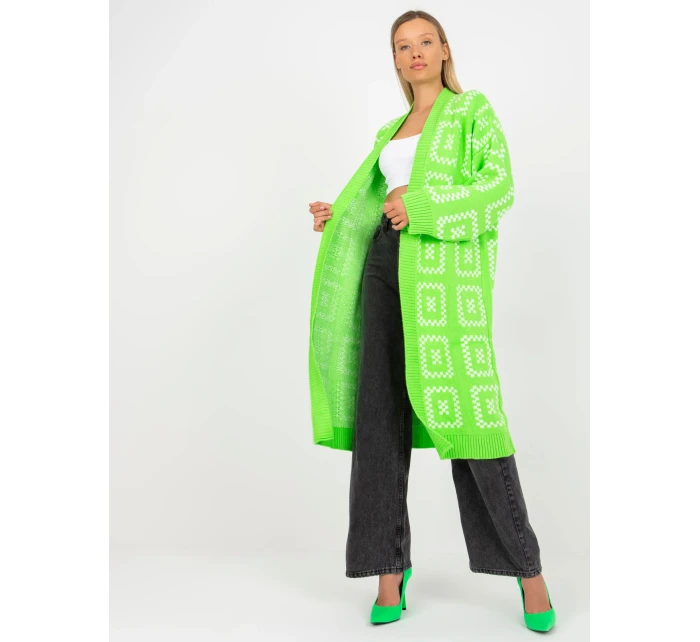 Dámsky sveter LC SW 0296 fluo zelený