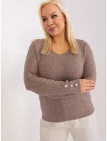 Sweter PM SW model 19319061 ciemny bezowy - FPrice