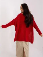 Sweter TW SW BI model 18959409 ciemny czerwony - FPrice Sweter TW SW BI model 18959409 ciemny czerwony - FPrice