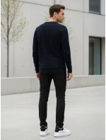 Pánské tmavě modré tričko s dlouhým rukávem Dstreet model 21994128 - FashionStreet