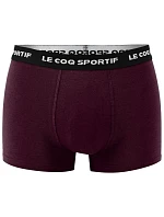 Le Coq Sportif pánske boxerky 3PAK black grey burgundy