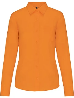 K 549 Popelínová halenka s dlouhým rukávem orange model 22510307 - Kariban