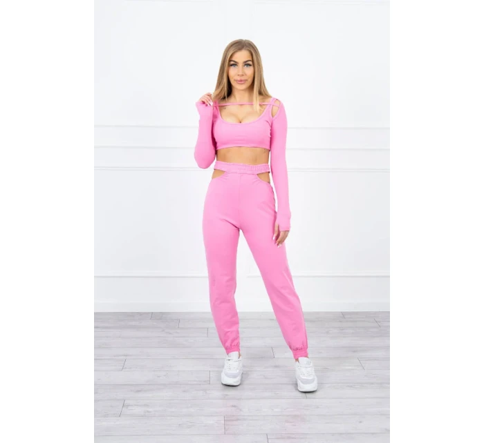 Sada s blúzkou svetlo ružová