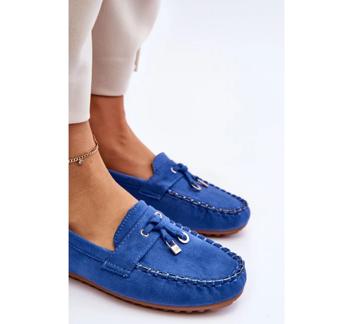 Klasické semišové mokasíny Modre Good Time Klasické semišové mokasíny Modre Good Time