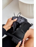 Ocieplane Botki Workery Na Zamek Czarne Leairae Ocieplane Botki Workery Na Zamek Czarne Leairae