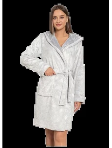Dámsky župan E06-5517 sv. šedý - Cocoon