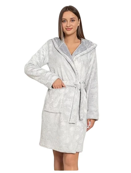 Dámský župan sv. šedý model 19034526 - Cocoon Secret Dámský župan sv. šedý model 19034526 - Cocoon Secret