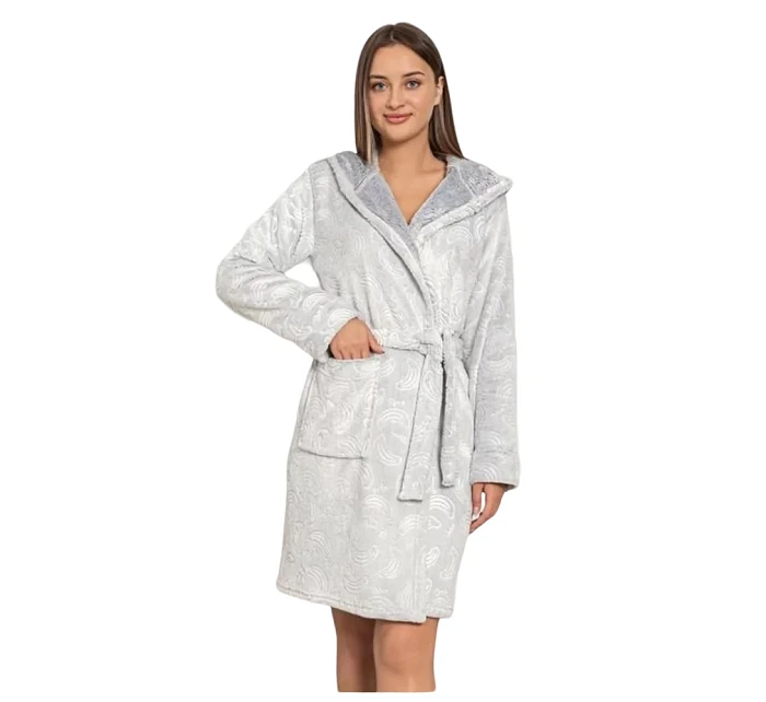 Dámský župan sv. šedý model 19034526 - Cocoon Secret Dámský župan sv. šedý model 19034526 - Cocoon Secret
