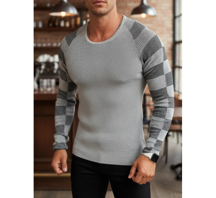 Pánský svetr přes hlavu ecru Dstreet model 21962635 - FashionStreet