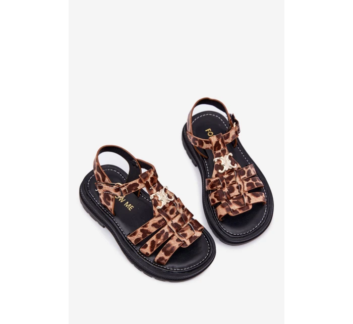 Dívčí sandály s ozdobným detailem model 21701018 - Boto Dívčí sandály s ozdobným detailem model 21701018 - Boto