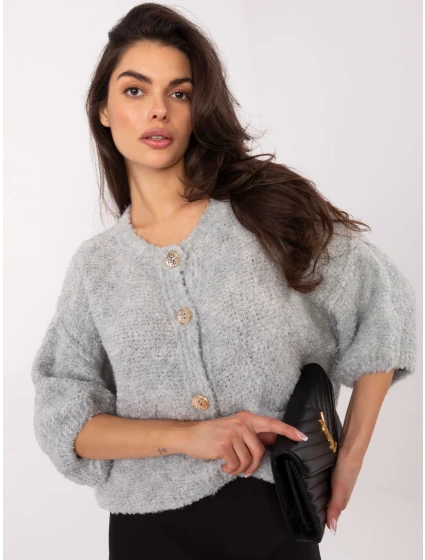 Sweter IT SW model 21730882 jasny szary - FPrice Sweter IT SW model 21730882 jasny szary - FPrice